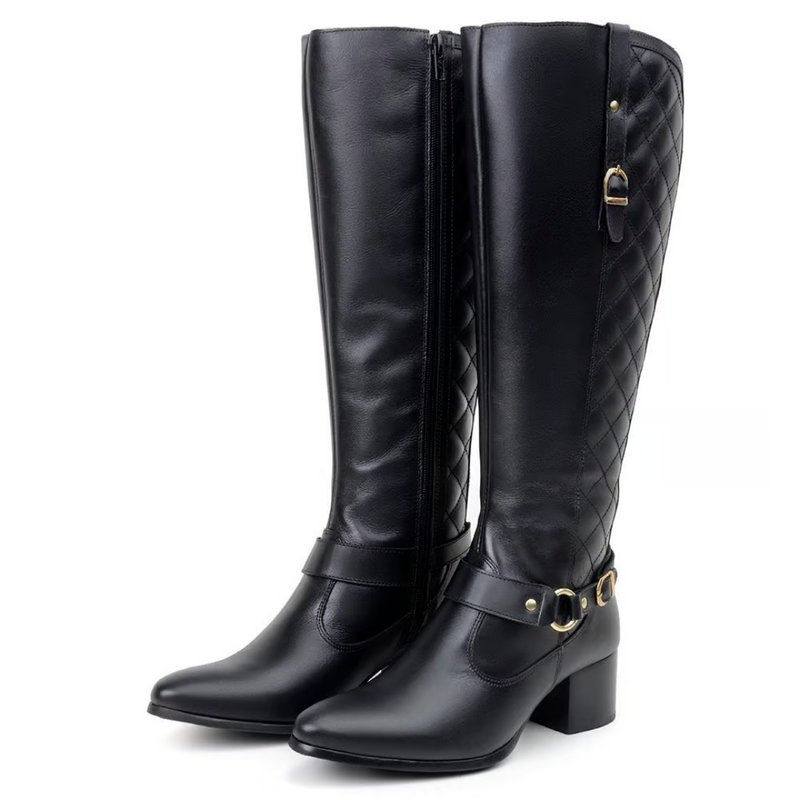 Bota Feminina de Montaria em Couro Legítimo - ÚLTIMAS UNIDADES!