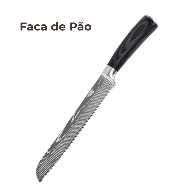 Conjunto de Facas Profissional - 8 peças