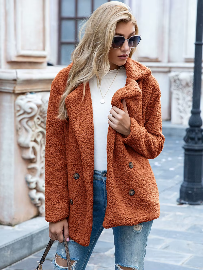 Casaco Sherpa Feminino de Alto Padrão