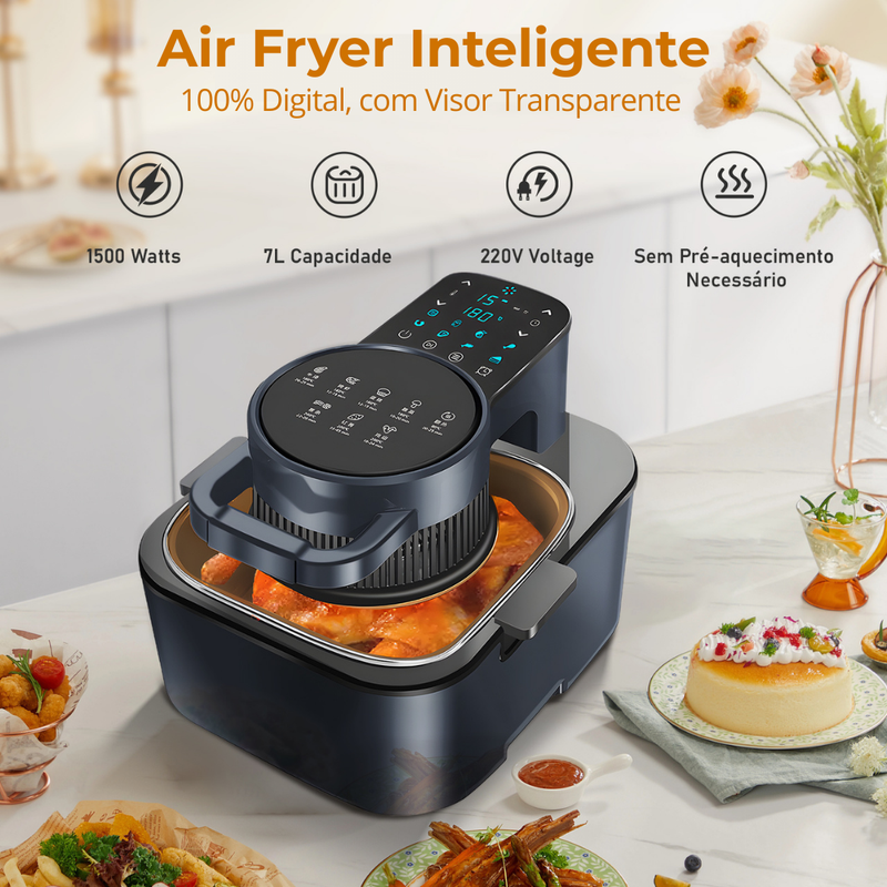 Air Fryer Inteligente - 7 litros