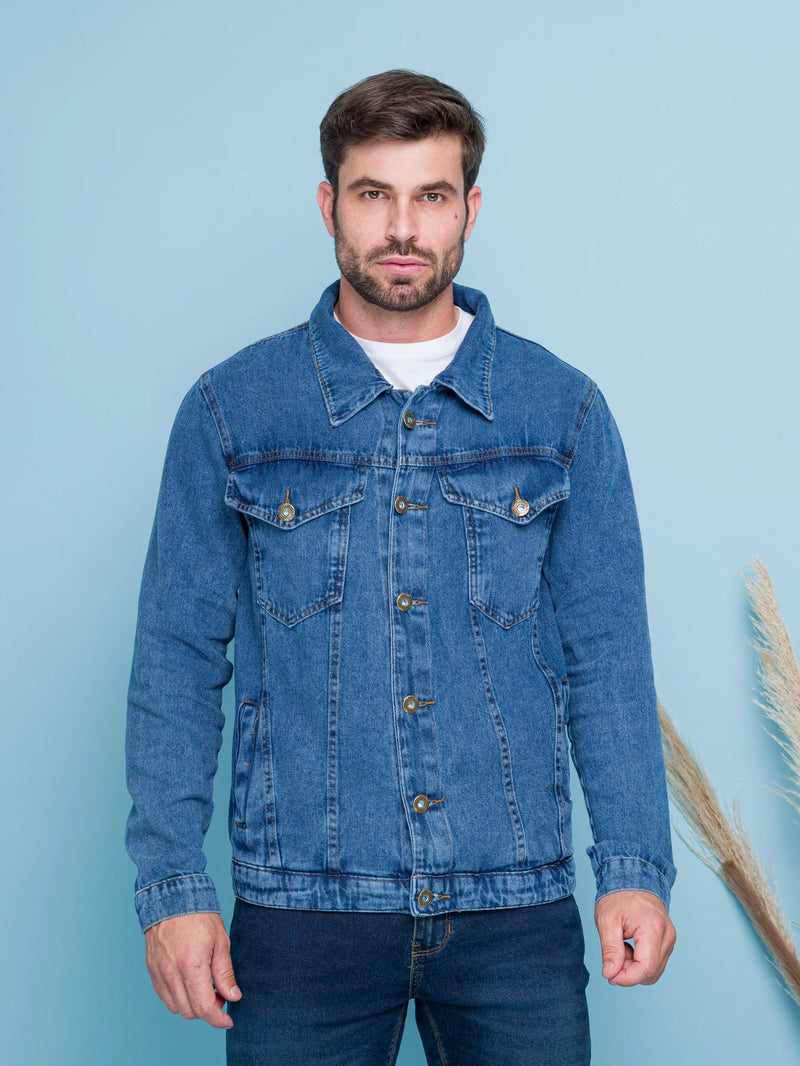 Jaqueta Jeans Masculina - Design Europeu - OFERTA ESPECIAL!
