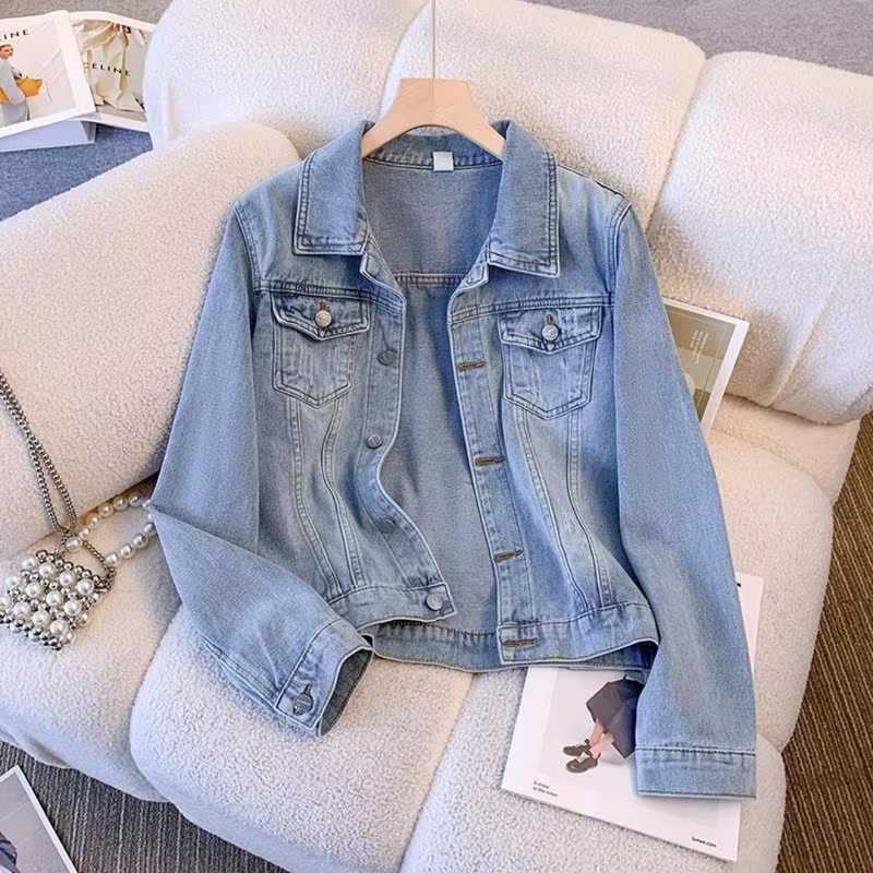 Jaqueta Jeans Feminina Clássica