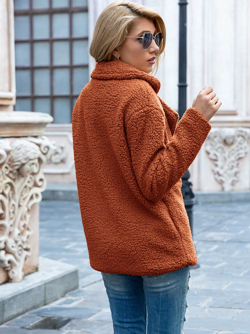 Casaco Sherpa Feminino de Alto Padrão