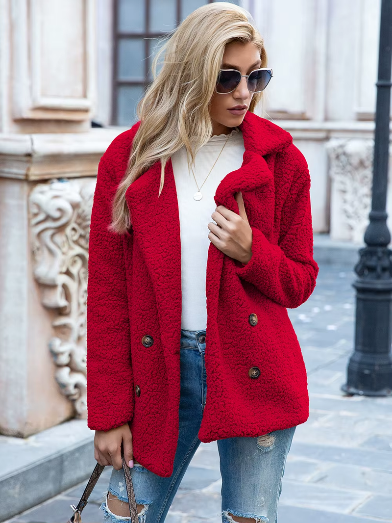 Casaco Sherpa Feminino de Alto Padrão