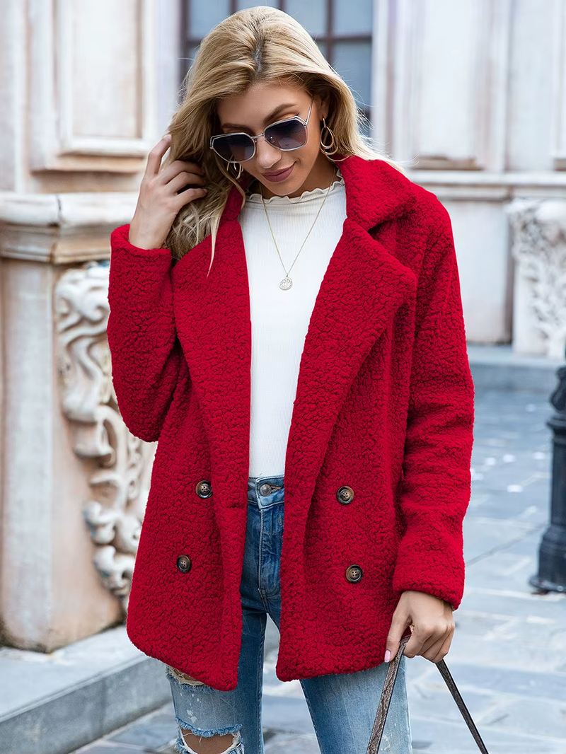 Casaco Sherpa Feminino de Alto Padrão
