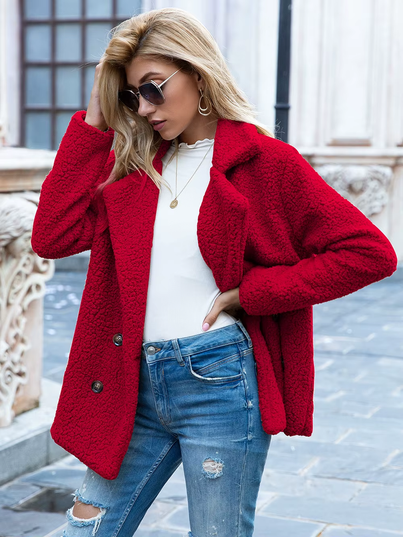 Casaco Sherpa Feminino de Alto Padrão