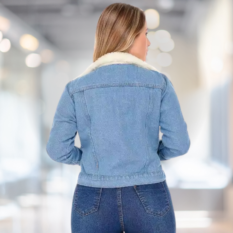 Jaqueta Jeans Gola Peluciada