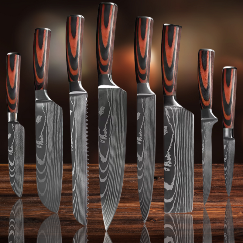Conjunto de Facas Profissional - 8 peças