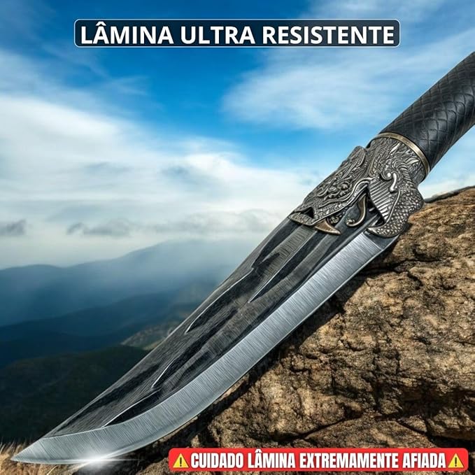 Faca para Caça e Churrasco em Aço Alemão