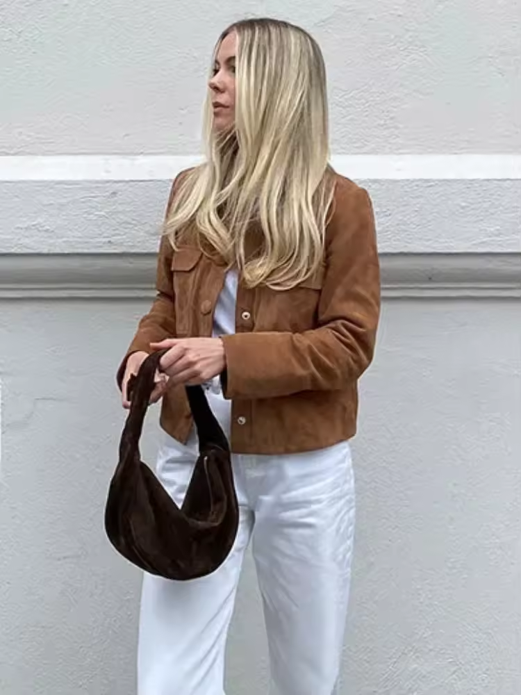 Jaqueta de Camurça Feminina