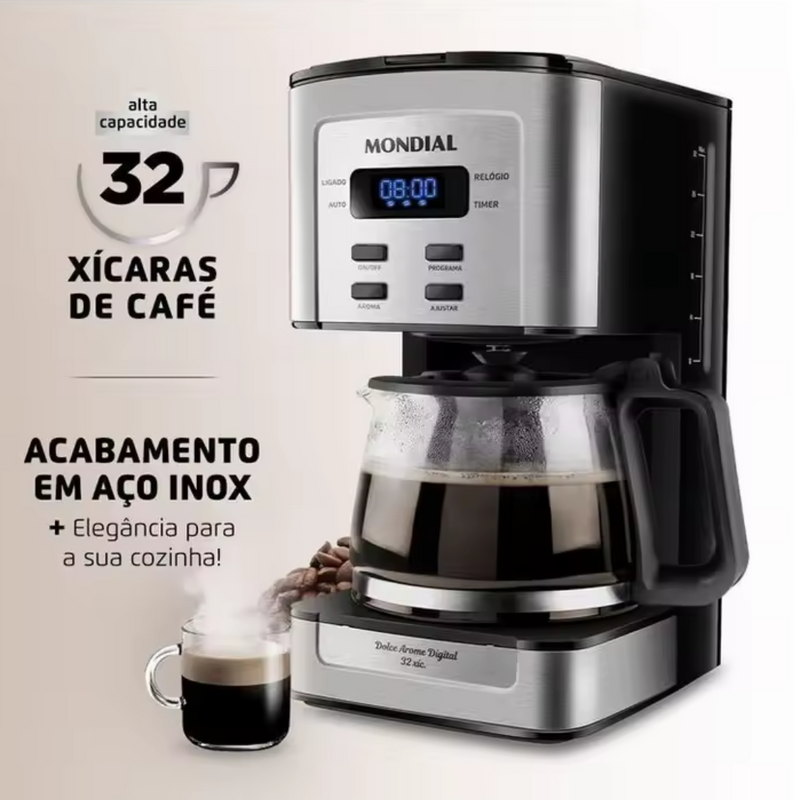 Cafeteira Inteligente Mondial Dolce Arome Digital
