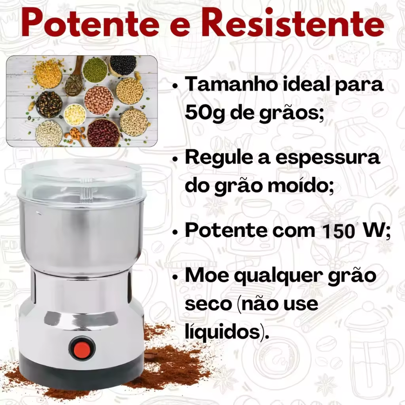 Moedor Profissional de Café e Especiarias