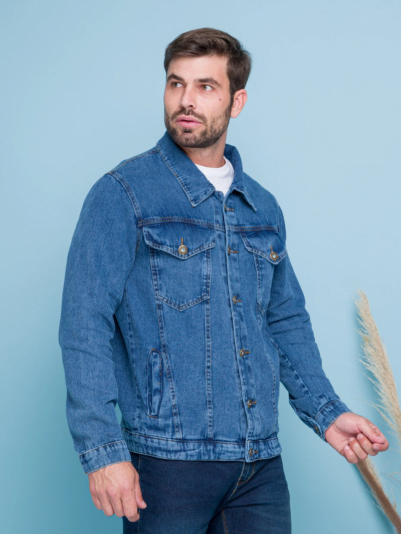 Jaqueta Jeans Masculina - Design Europeu - OFERTA ESPECIAL!