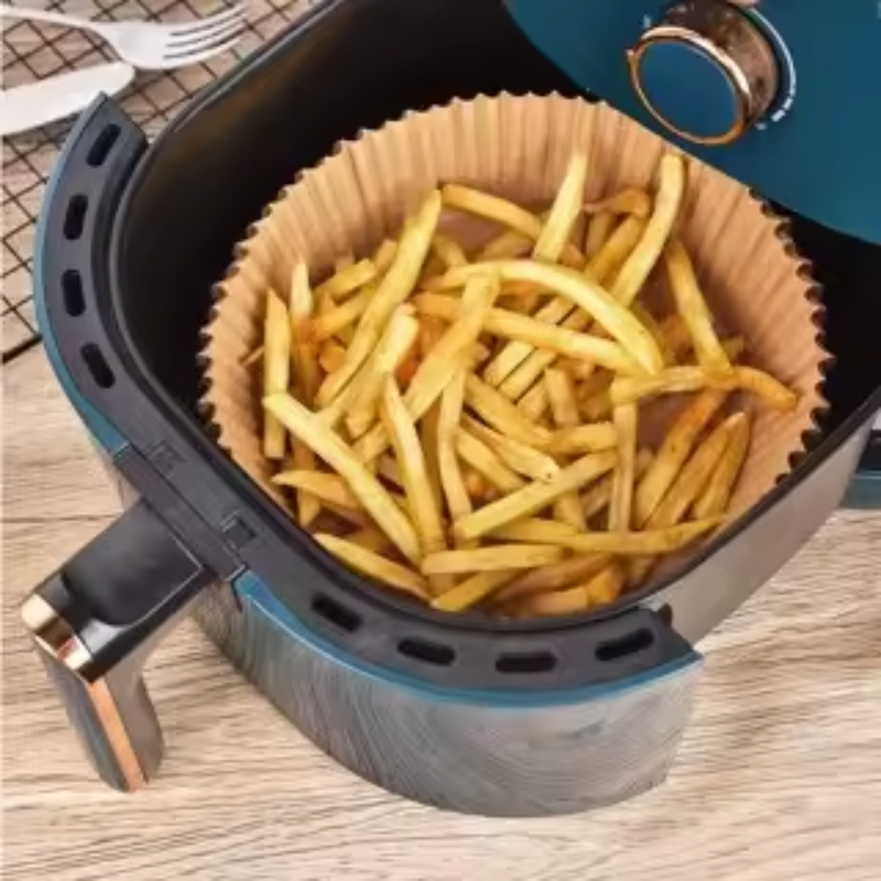 Forma Antiaderente para Air Fryer - Pct c/ 50 ou 100 unidades