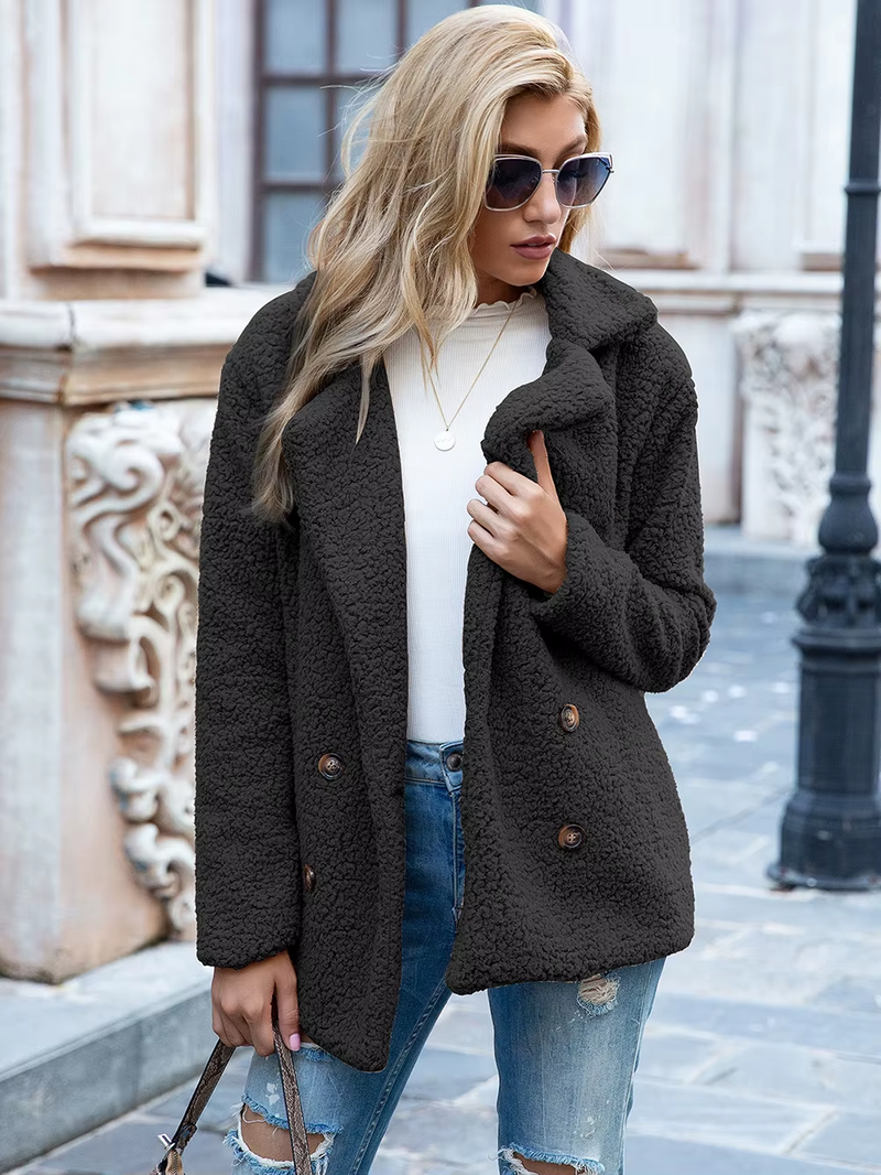 Casaco Sherpa Feminino de Alto Padrão