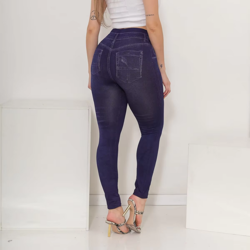 Legging de Academia Imita Jeans Empina Bumbum Premium