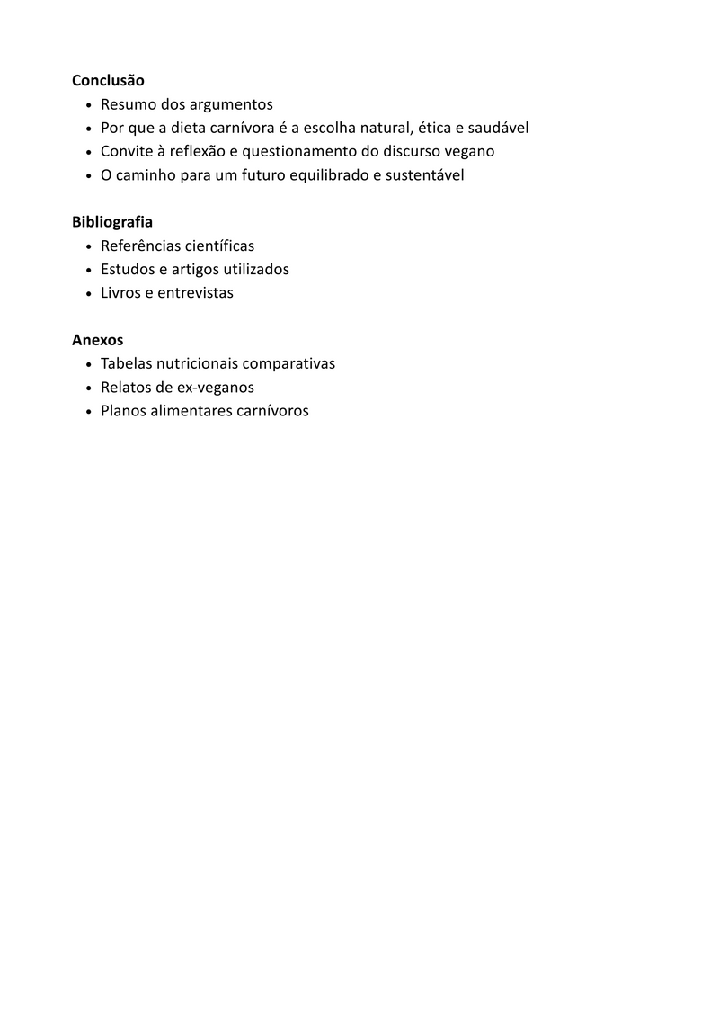 Não ao Veganismo, Sim à Dieta Carnívora.