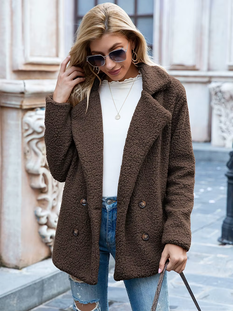 Casaco Sherpa Feminino de Alto Padrão