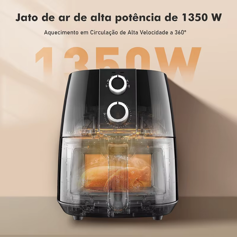 Air Fryer 3,8L com Visor Frontal