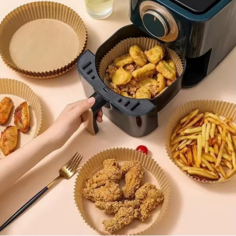 Forma Antiaderente para Air Fryer - Pct c/ 50 ou 100 unidades