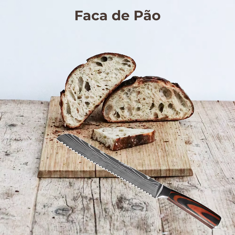 Conjunto de Facas Profissional - 8 peças
