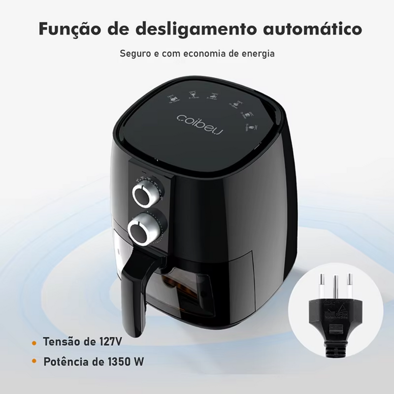 Air Fryer 3,8L com Visor Frontal