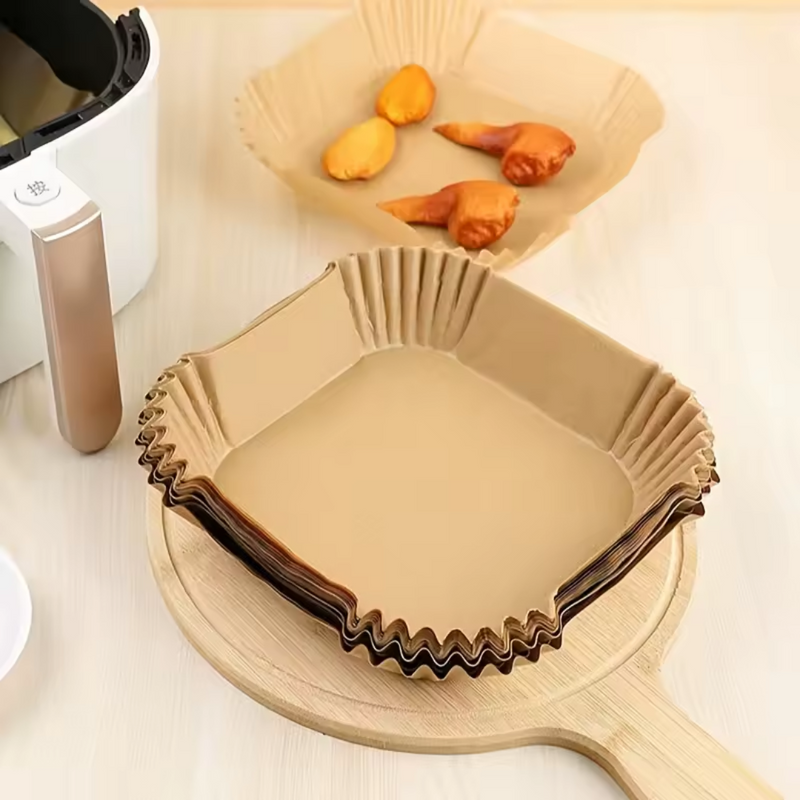 Forma Antiaderente para Air Fryer - Pct c/ 50 ou 100 unidades