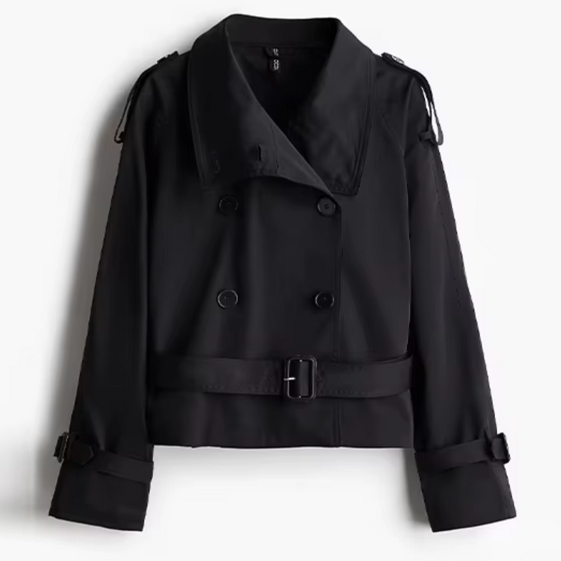 Casaco Trench Coat Elegante