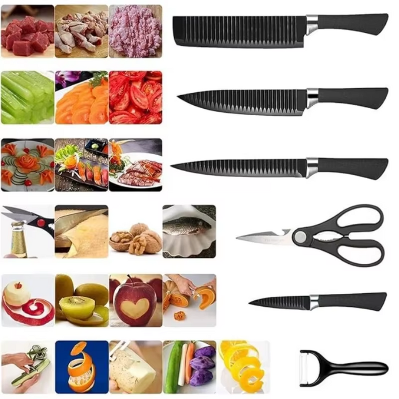 Conjunto de Ferramentas Essenciais para Cozinha - 6 Peças