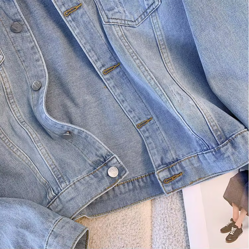 Jaqueta Jeans Feminina Clássica