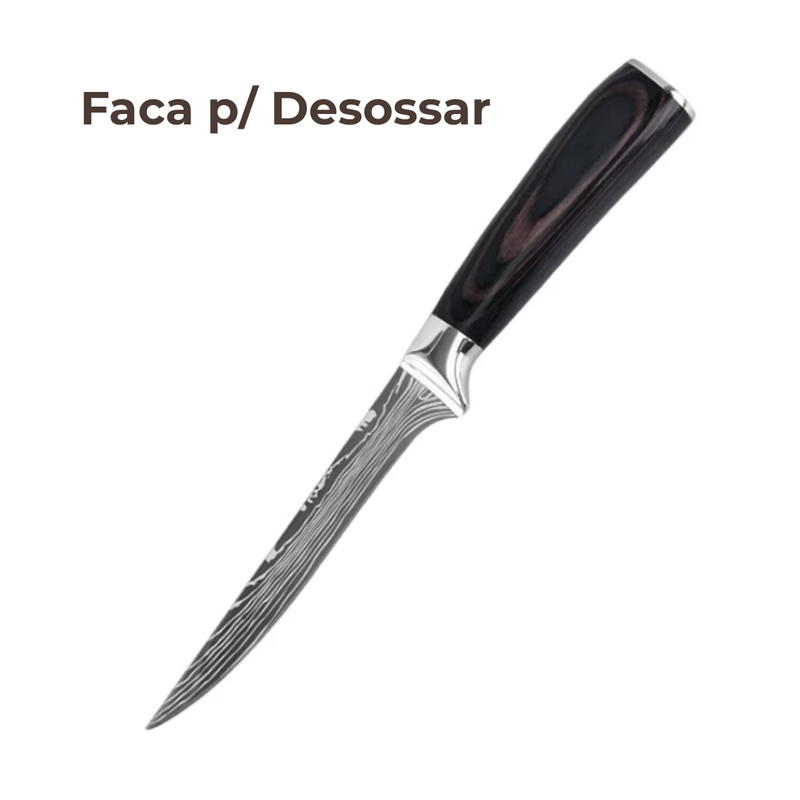 Conjunto de Facas Profissional - 8 peças